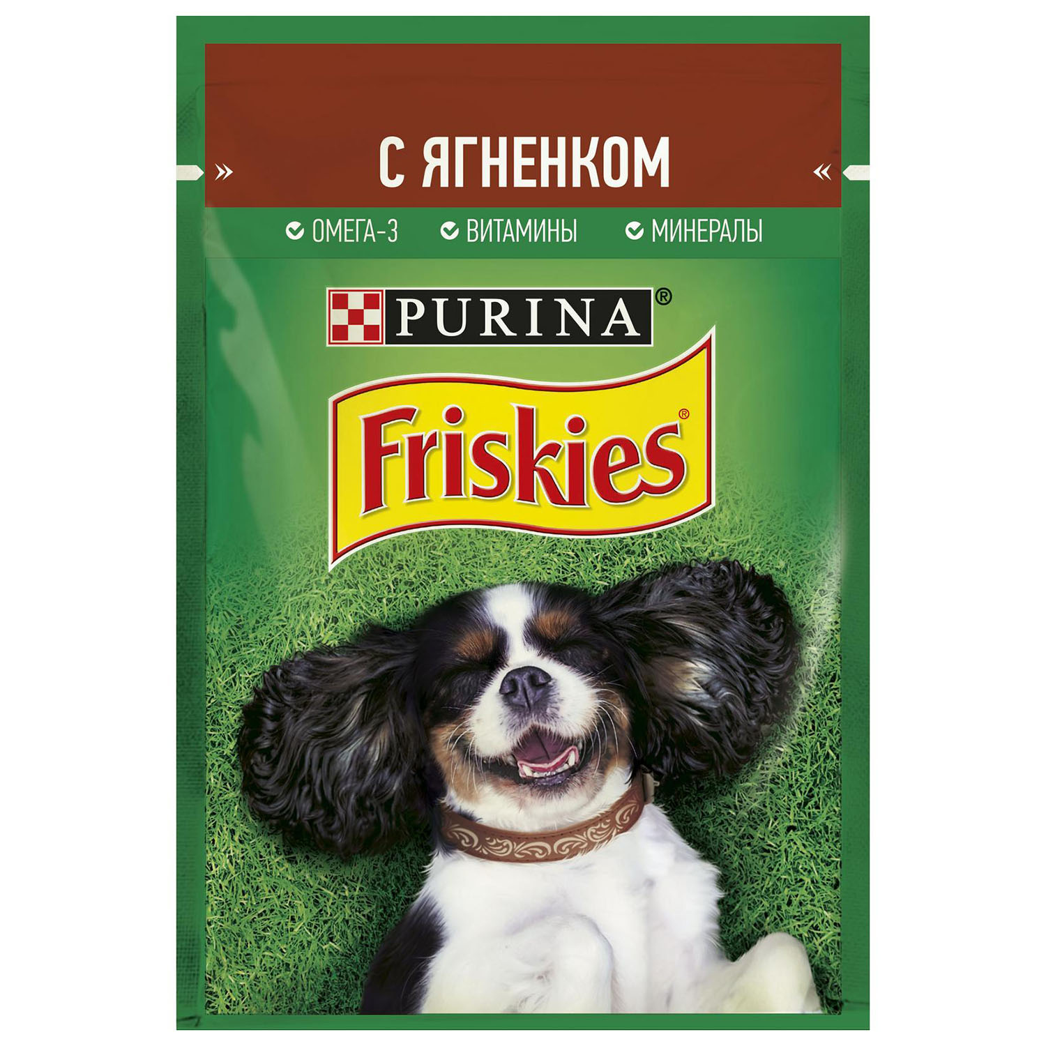 Влажный корм для собак Friskies 0.085 кг ягненок (полнорационный) - фото 1