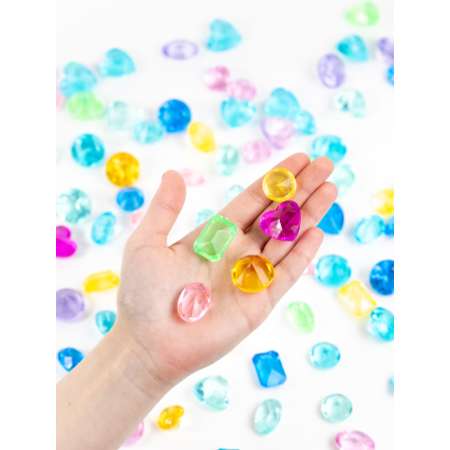 Акриловые кристаллы 5 фигур Color Si Разноцветные 30 шт