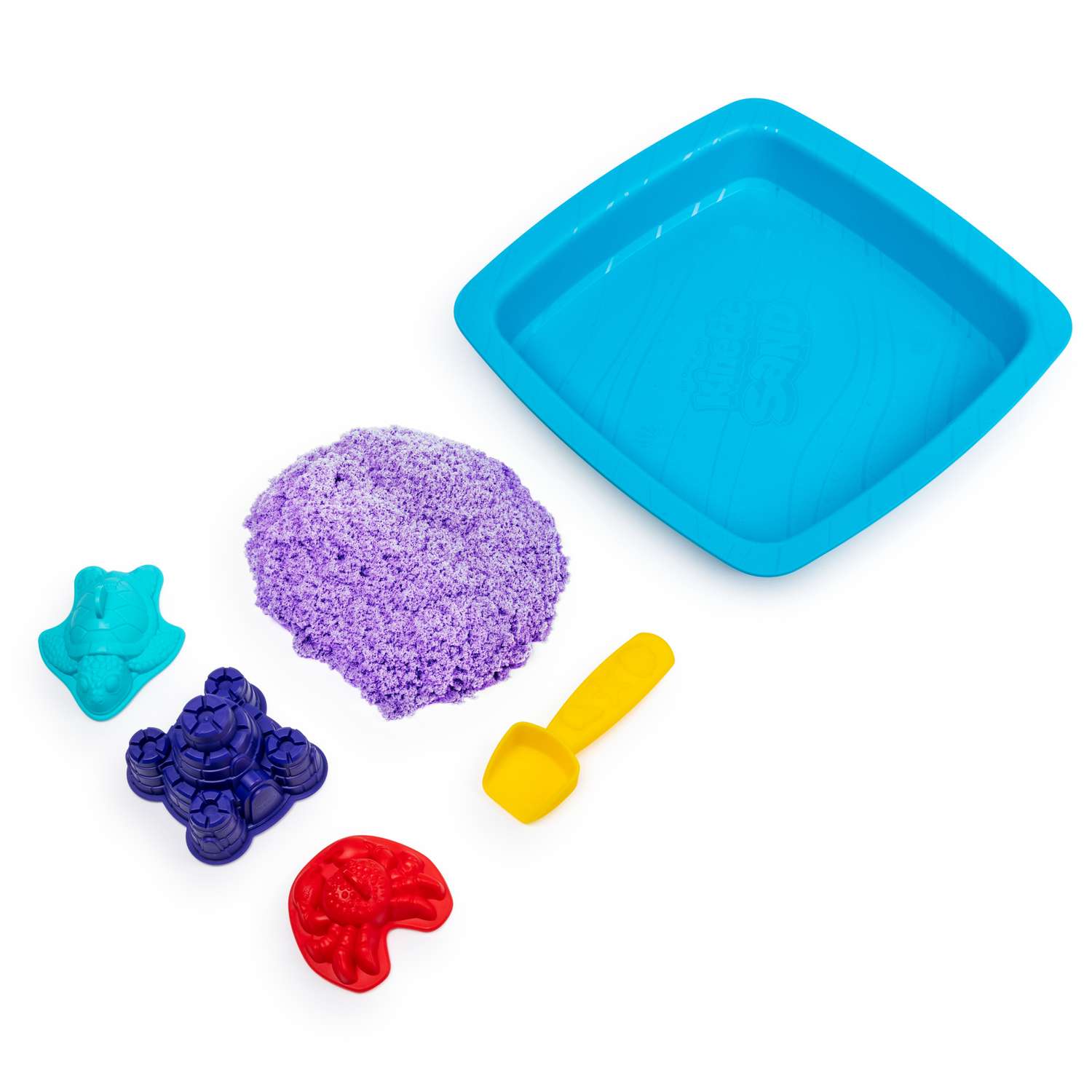 Песок кинетический Kinetic Sand с коробкой и инструментами 454г Purple 6028092 - фото 3