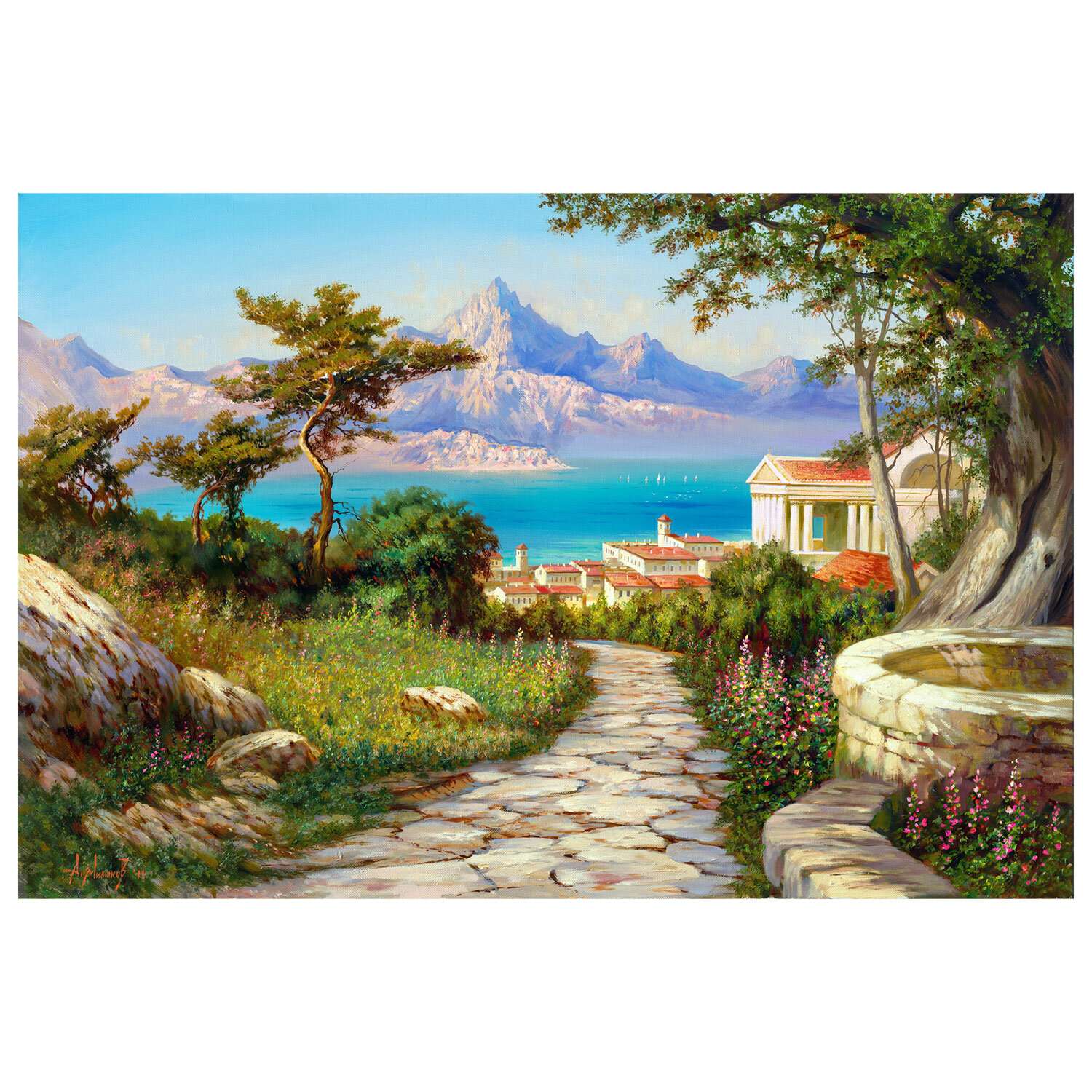 Картина по номерам Остров Сокровищ на холсте море пейзаж набор для творчества - фото 2