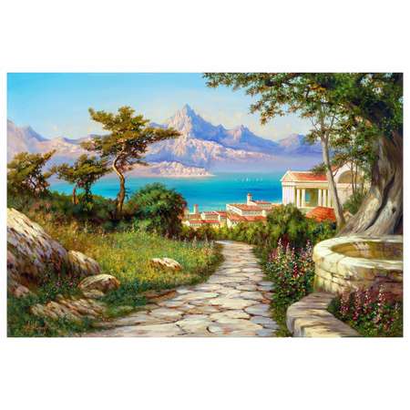 Картина по номерам Остров Сокровищ на холсте море пейзаж набор для творчества