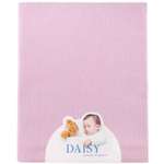 Простыня на резинке Daisy 60х120 см Хлопок Розовая