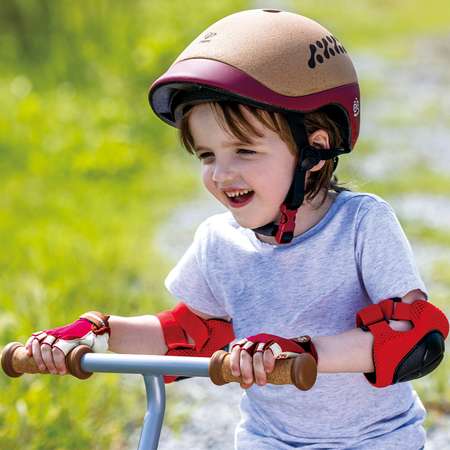 Детский спортивный шлем HAPE защитный красный E1098_HP