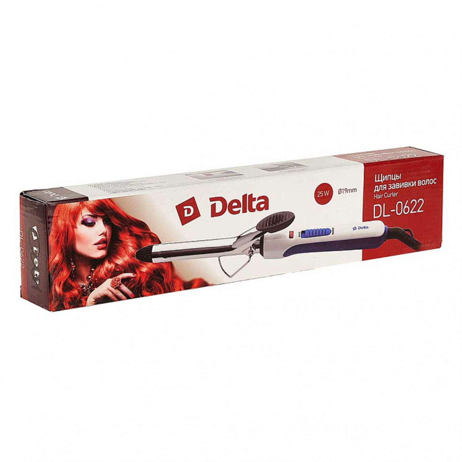 Стайлер для завивки волос Delta DL-0622 белый с синим 25 Вт - фото 4