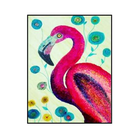 Алмазная мозаика Seichi Фламинго 15х20 см