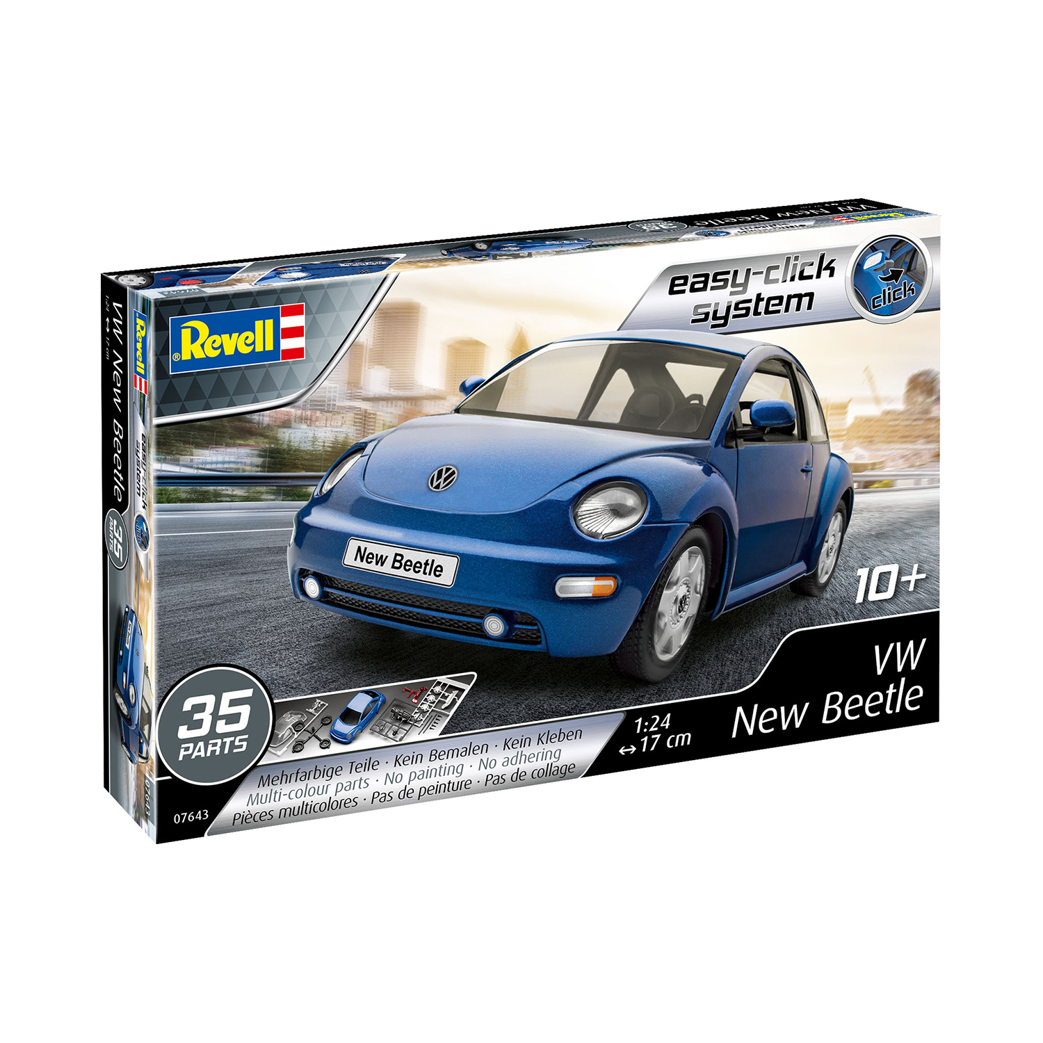 Сборная модель Revell Компактный автомобиль Фольксваген New Beetle 07643 - фото 3