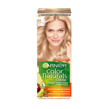 Крем-краска для волос Garnier Color Naturals Стойкая питательная оттенок 9.1 Солнечный пляж
