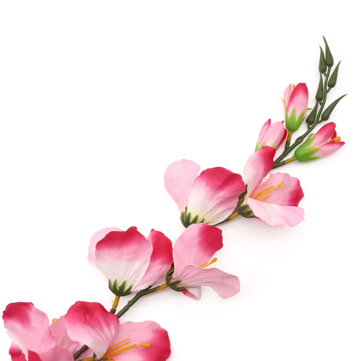 Цветок искусственный Astra Craft Гладиолусы 80 см цвет розово - красный - фото 2