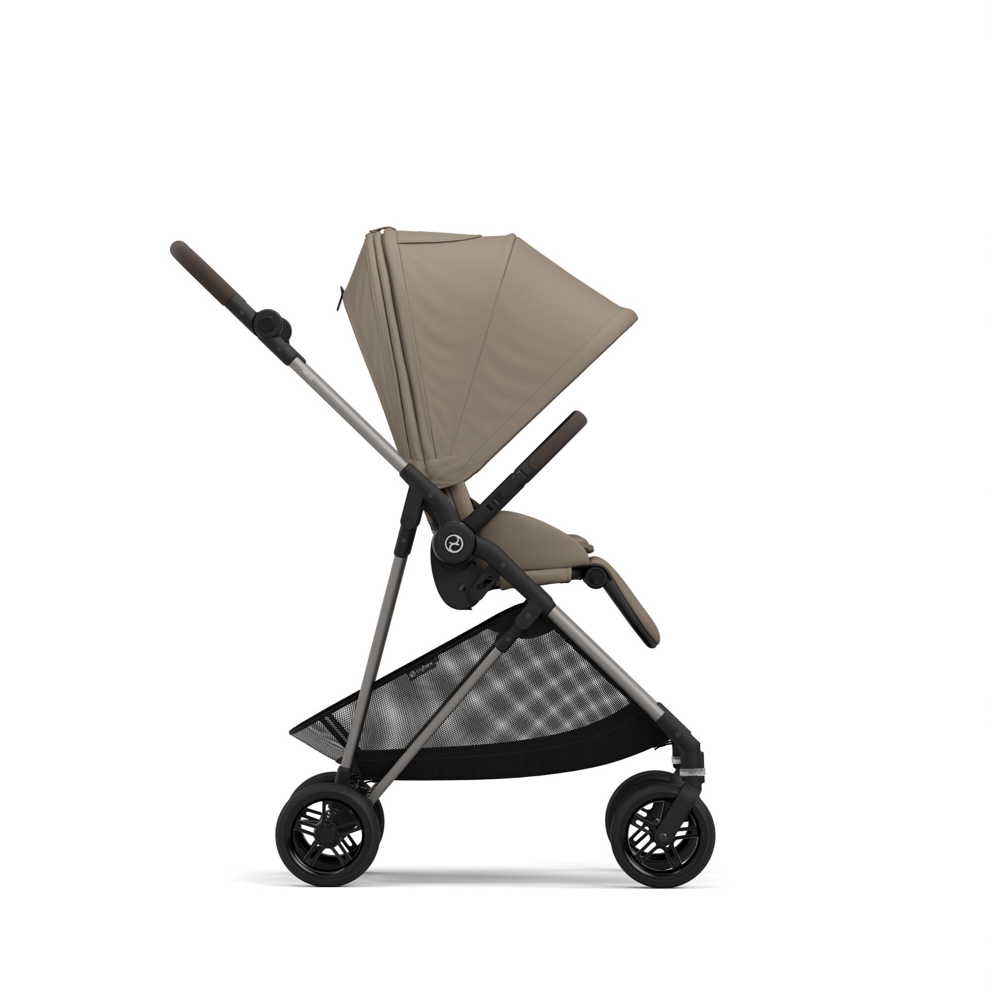 Коляская детская Cybex Melio Seashell Beige с дождевиком - фото 4