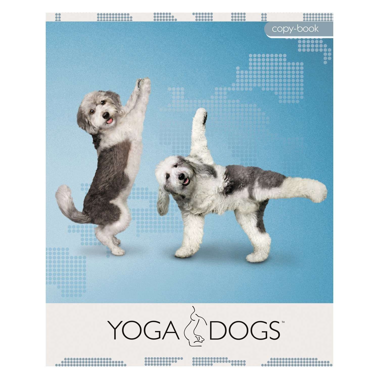 Тетрадь Академия Холдинг 96л клетка Yoga Dogs - фото 1