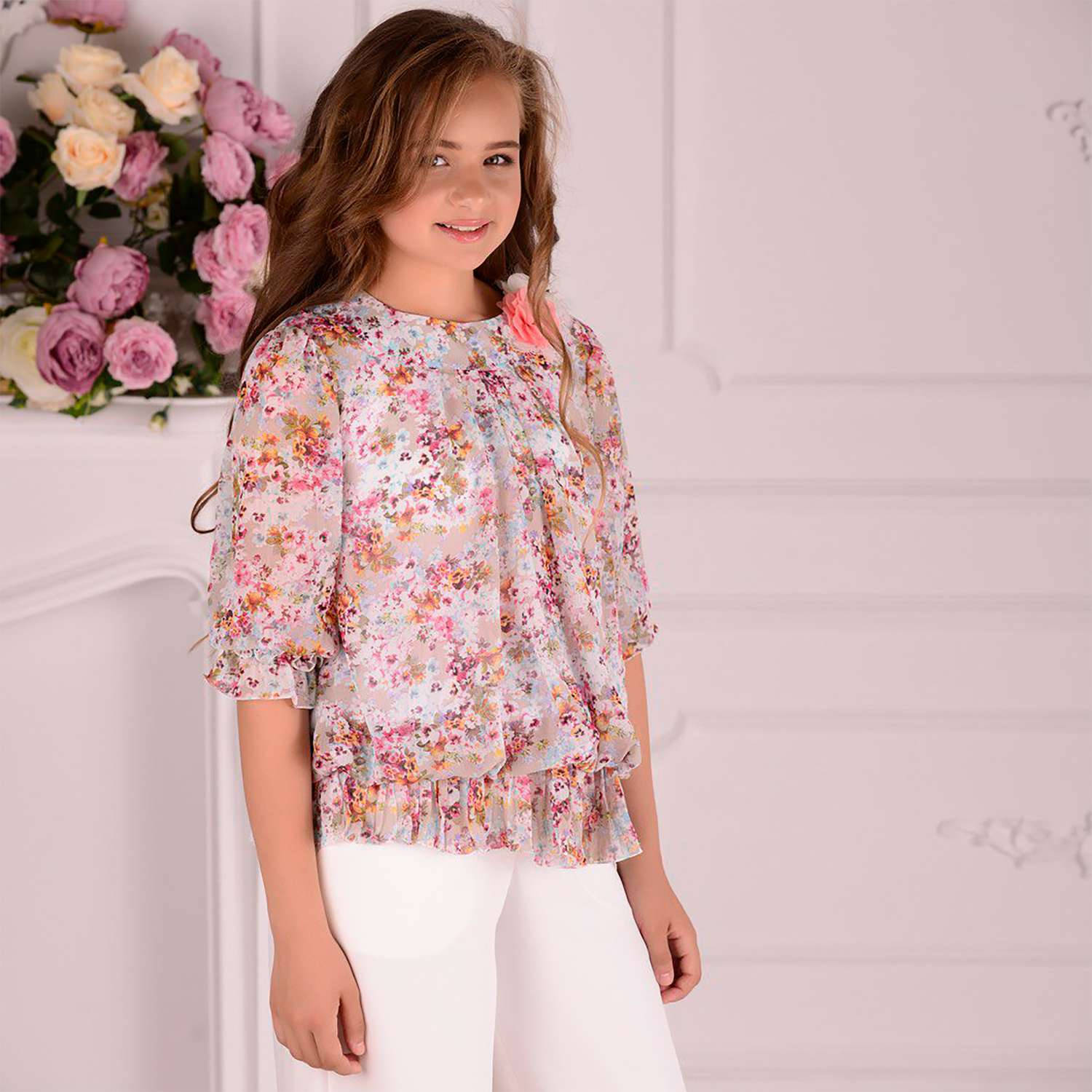 Блузка Lila Style Цветы - фото 7