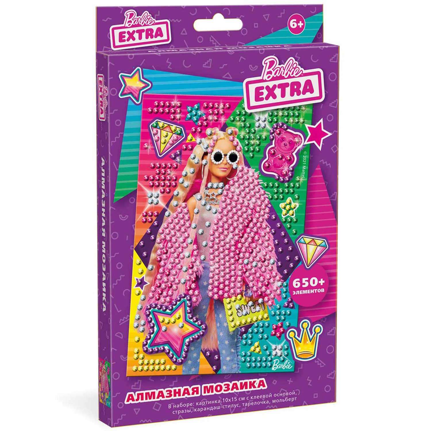 Алмазная мозаика Barbie Аппликация стразами подарочная в коробке - фото 1