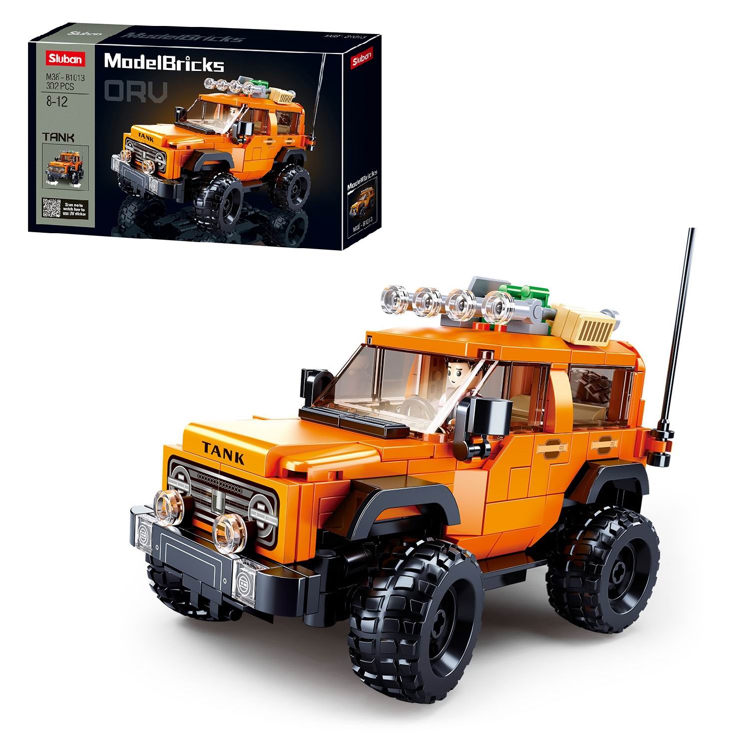 Sluban Model Bricks Tank 300 Suv 302 Куски Золотистый