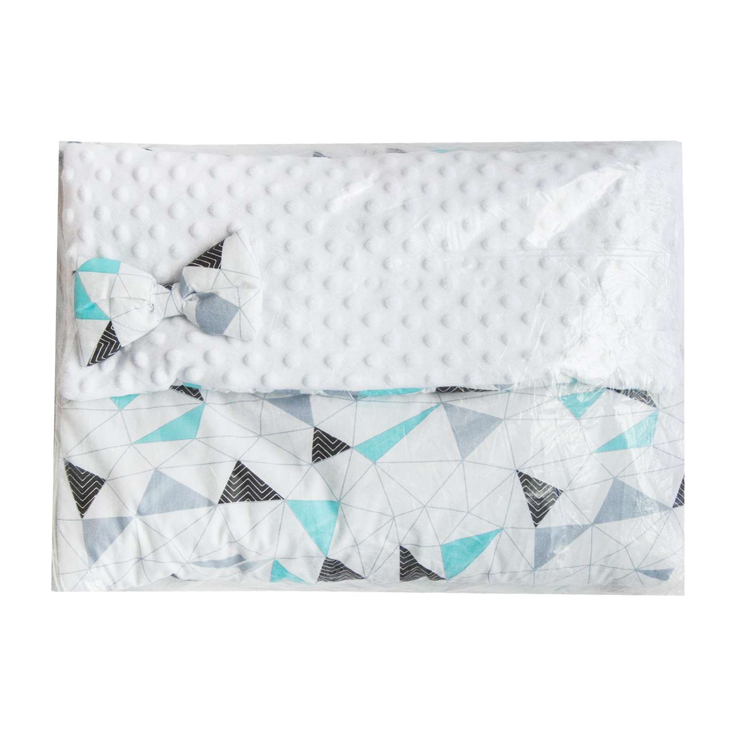 Одеяло-спальный мешок Amarobaby Mild Design Edition Фигуры Белый - фото 2