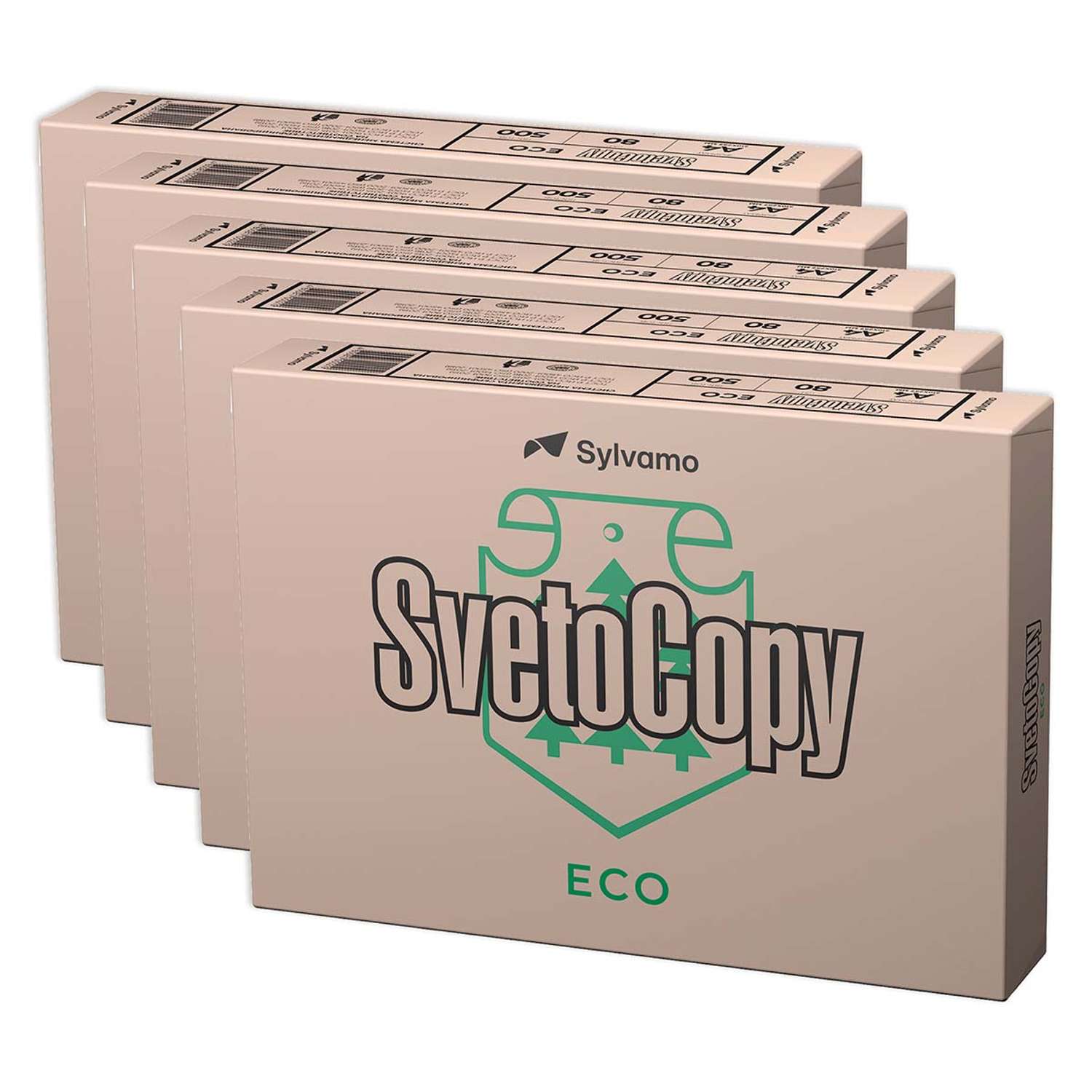 Бумага для принтера SVETOCOPY и печати А4 Комплект 5 пачек по 500 листов - фото 1