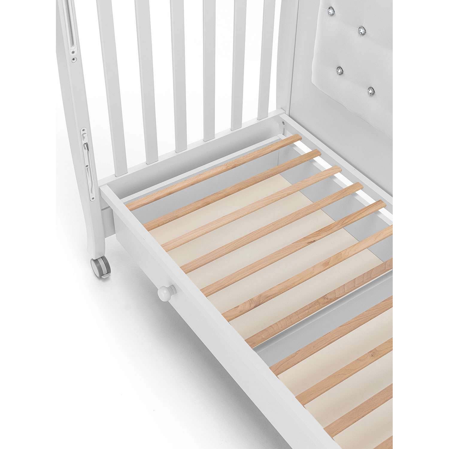 Детская кроватка Nuovita прямоугольная, без маятника (белый) - фото 9