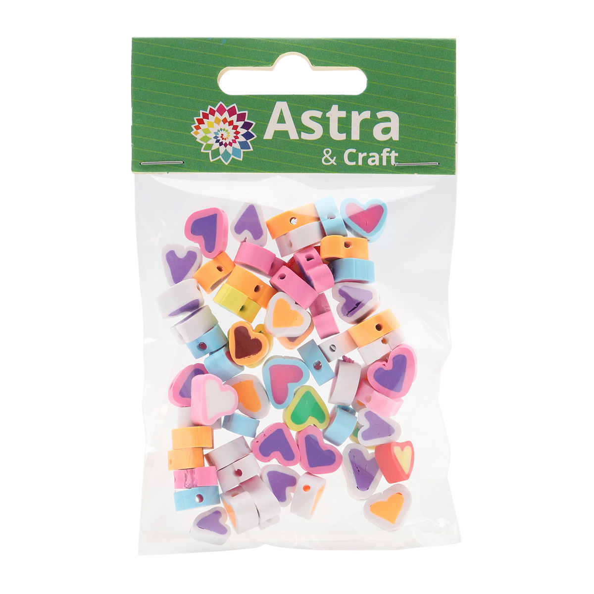 Бусины Astra&Craft из полимерной глины сердечки 2 10 мм 20 г - фото 4