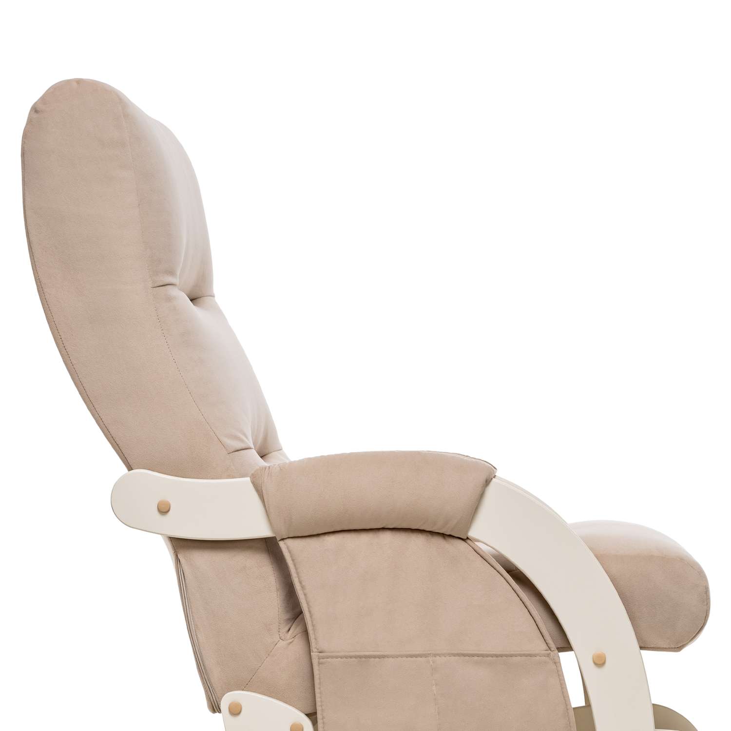 Кресло для кормления Milli Angel с карманами Слоновая кость / ткань V18 - фото 5