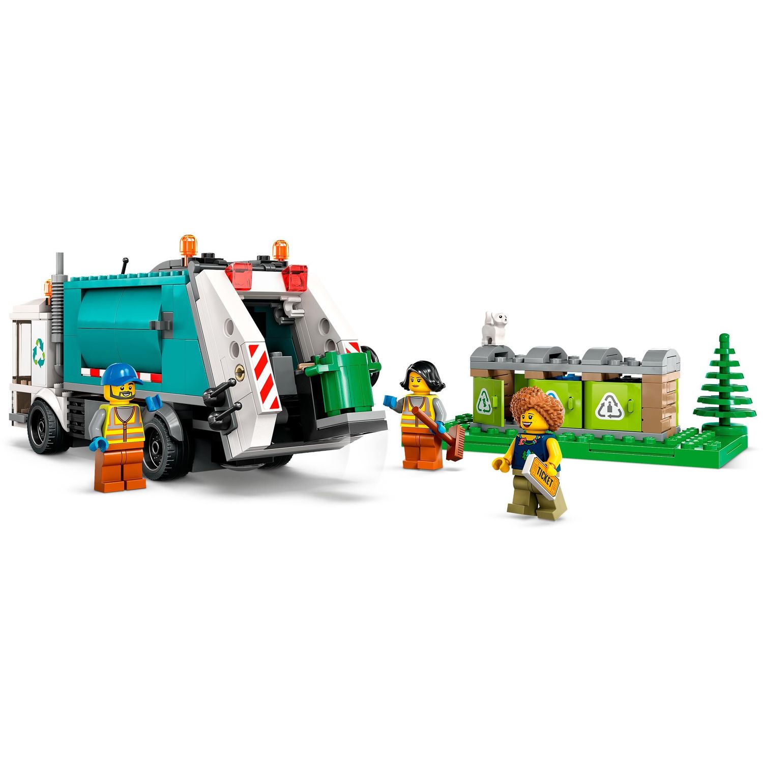 Конструктор LEGO City Грузовик для переработки отходов 60386 - фото 4