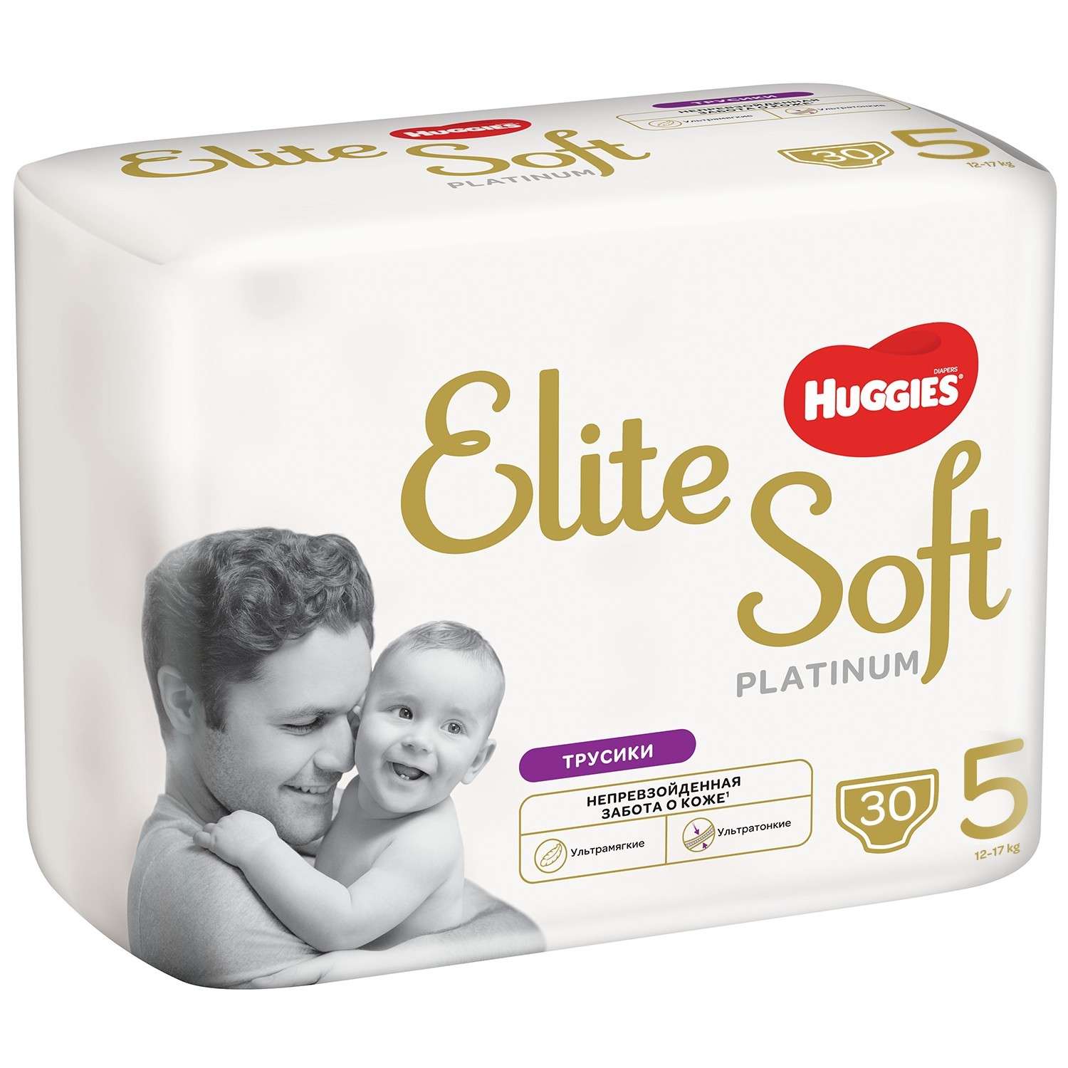 Подгузники-трусики Huggies Elite Soft Platinum 5 12-17кг 30шт - фото 2