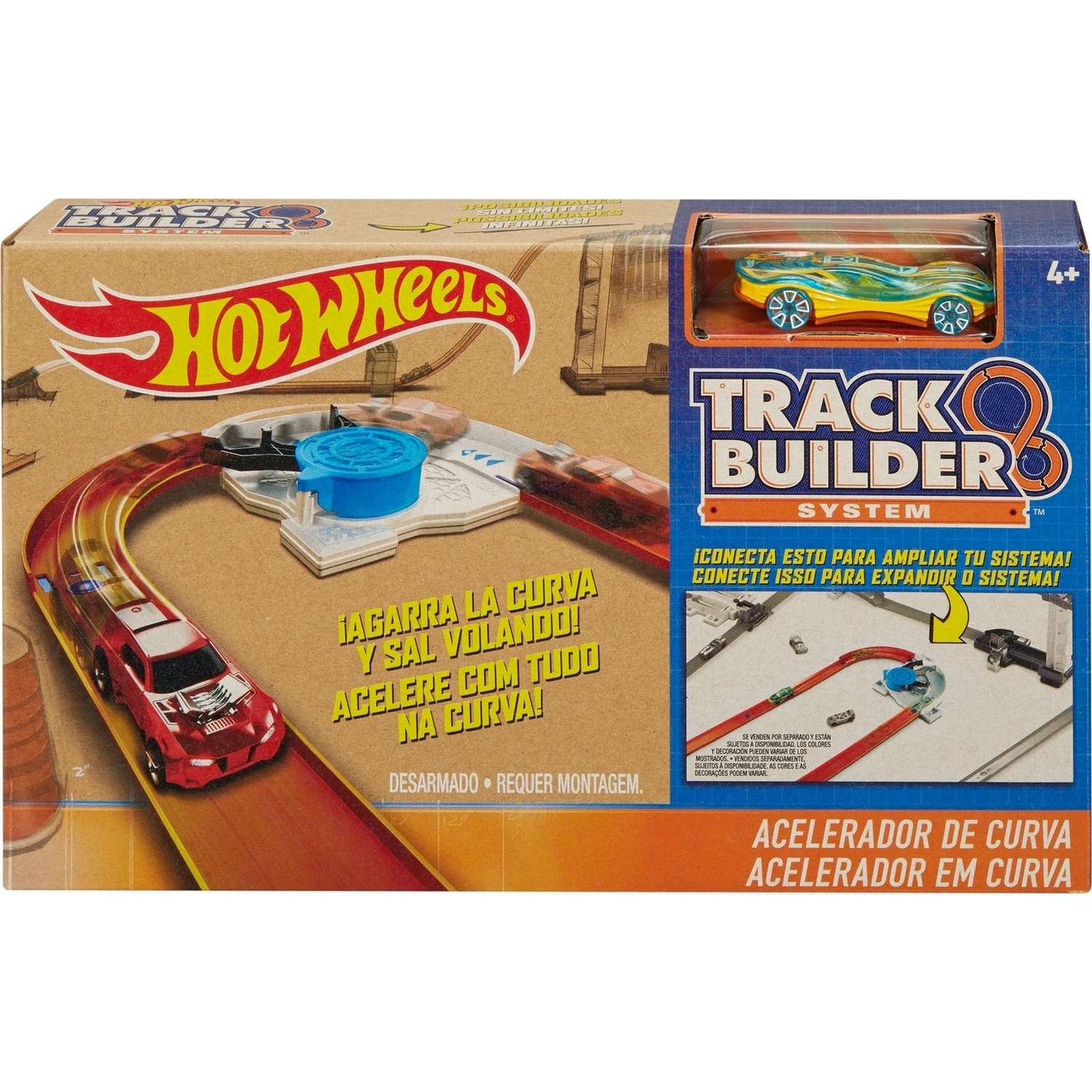 Базовый набор Hot Wheels аксессуаров для трека с машинкой в ассортименте - фото 28