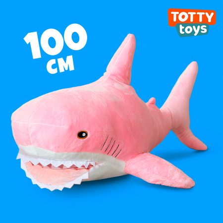 Мягкая Игрушка TOTTY TOYS акула 100 см розовая