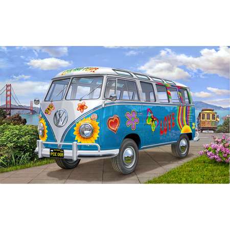 Сборная модель Revell Микроавтобус VW T1 Samba Bus Flower Power