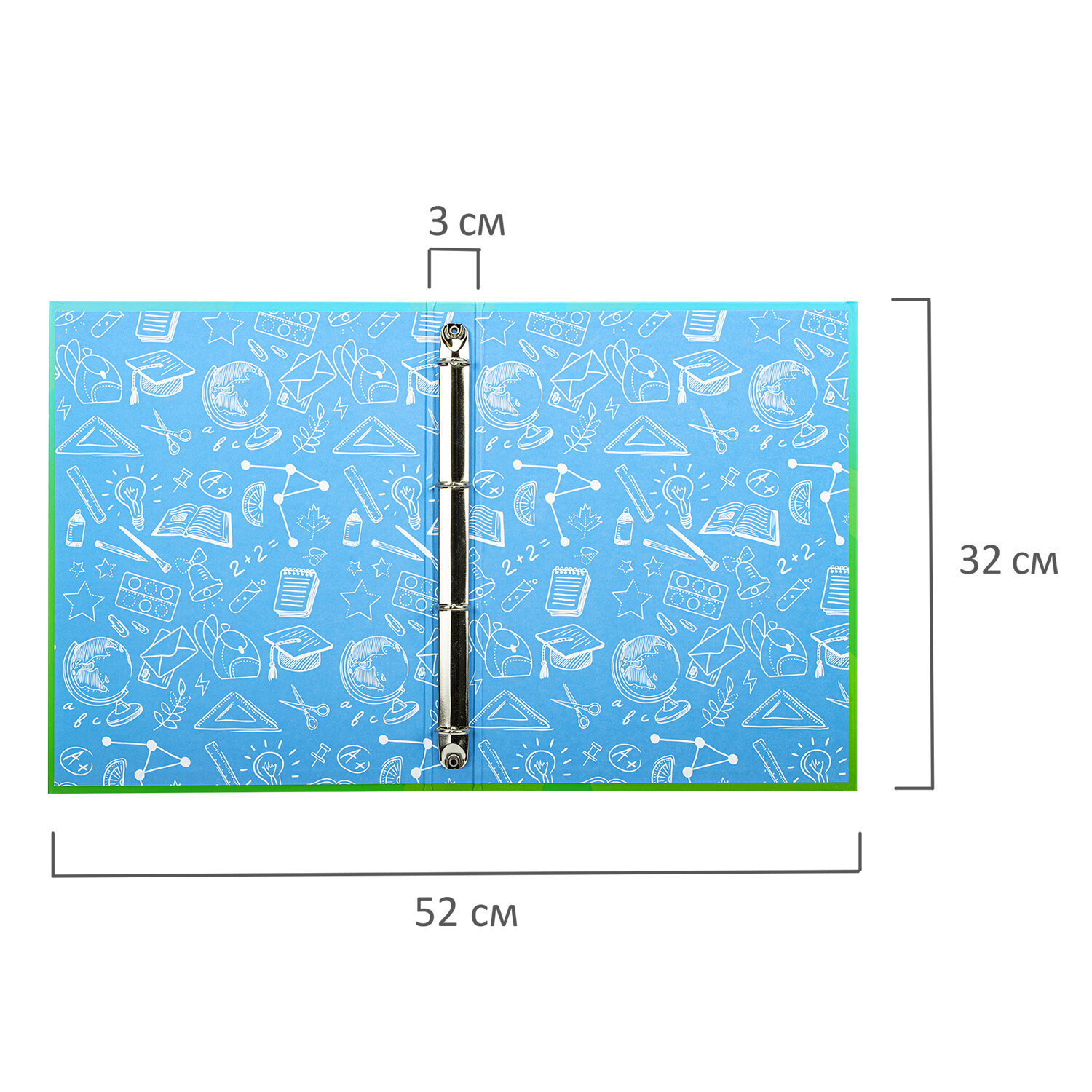 Папка для портфолио Brauberg школьника А4 на кольцах - фото 7