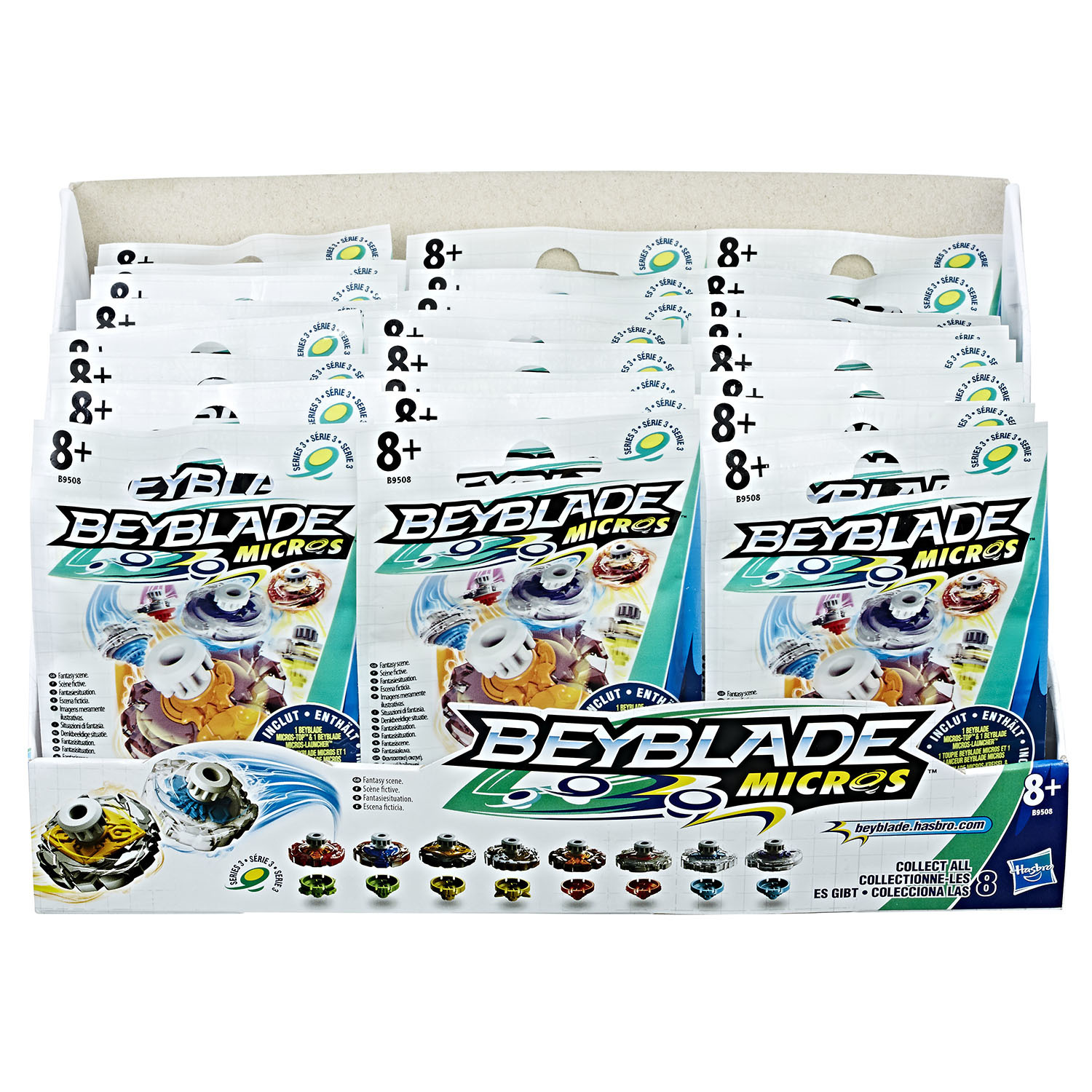 Игрушка BeyBlade Мини-волчок в непрозрачной упаковке (Сюрприз) B9508EU4 - фото 4