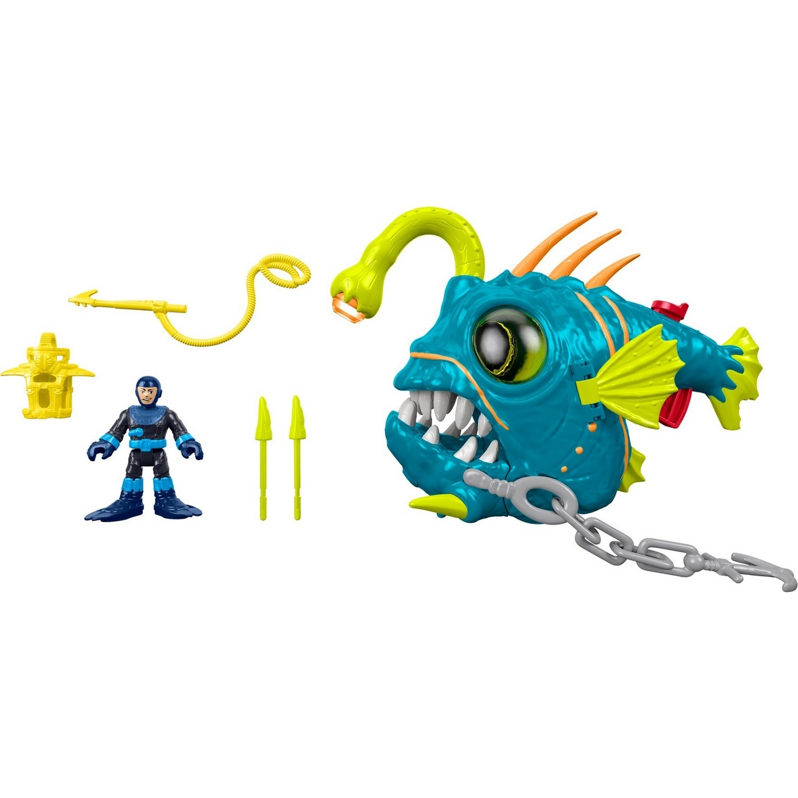 Набор игровой IMAGINEXT Fisher-Price Океан Борьба с Морским Чертом DTB27  купить по цене 29 ₽ в интернет-магазине Детский мир