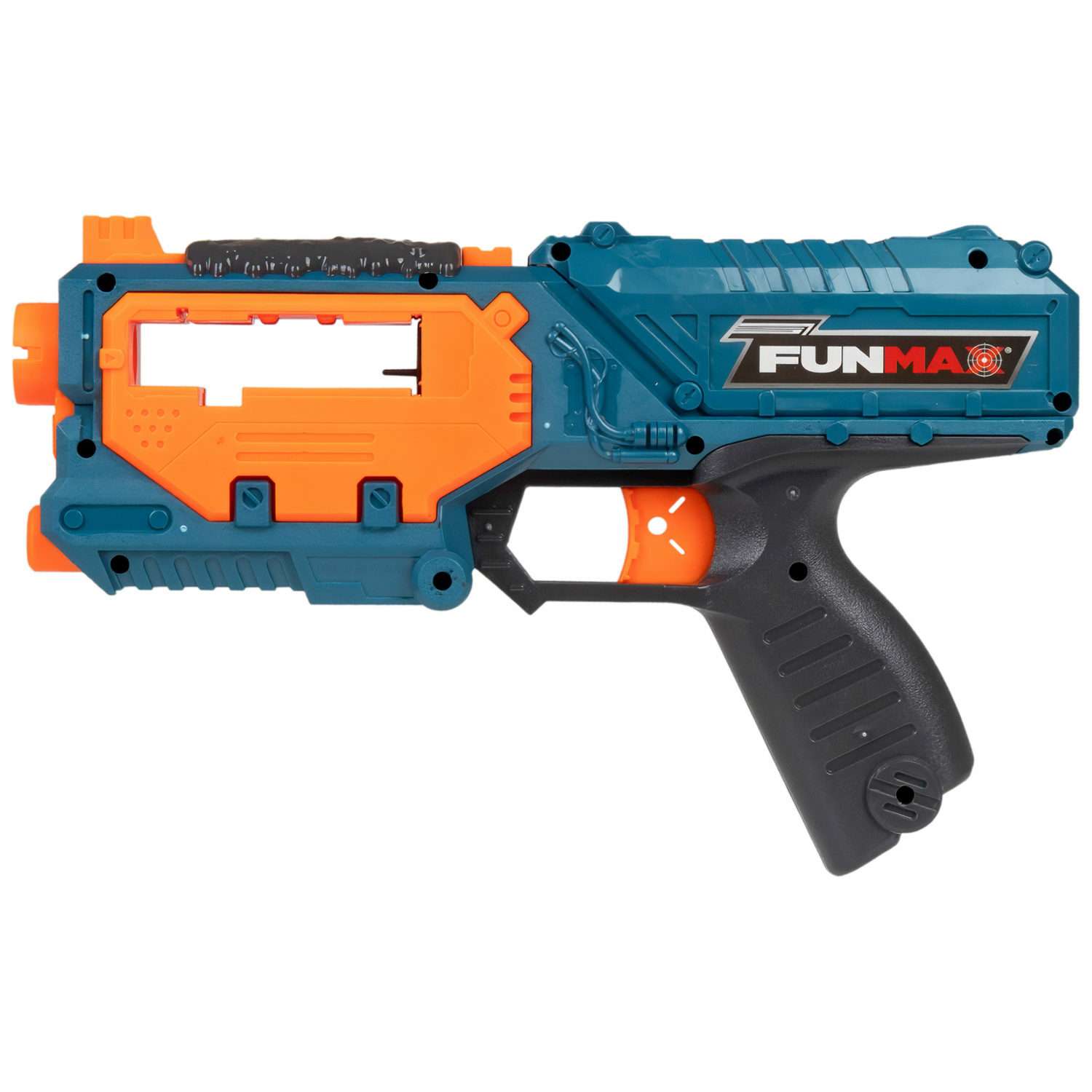 Бластер с мягкими пулями FunMax 1TOY Детское игрушечное оружие пистолет для мальчиков обойма на 10 выстрелов 10 снарядов - фото 6
