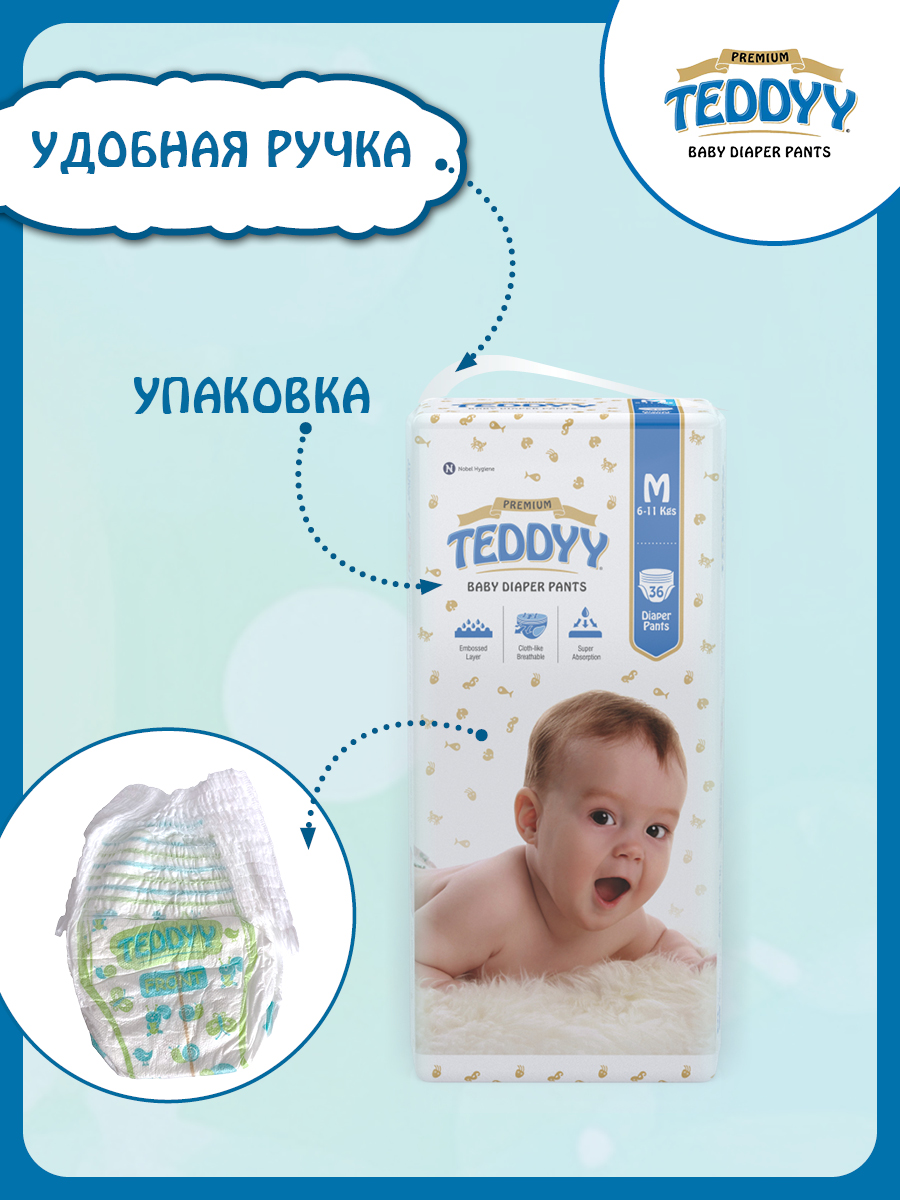 Подгузники Teddy Baby Premium - фото 2