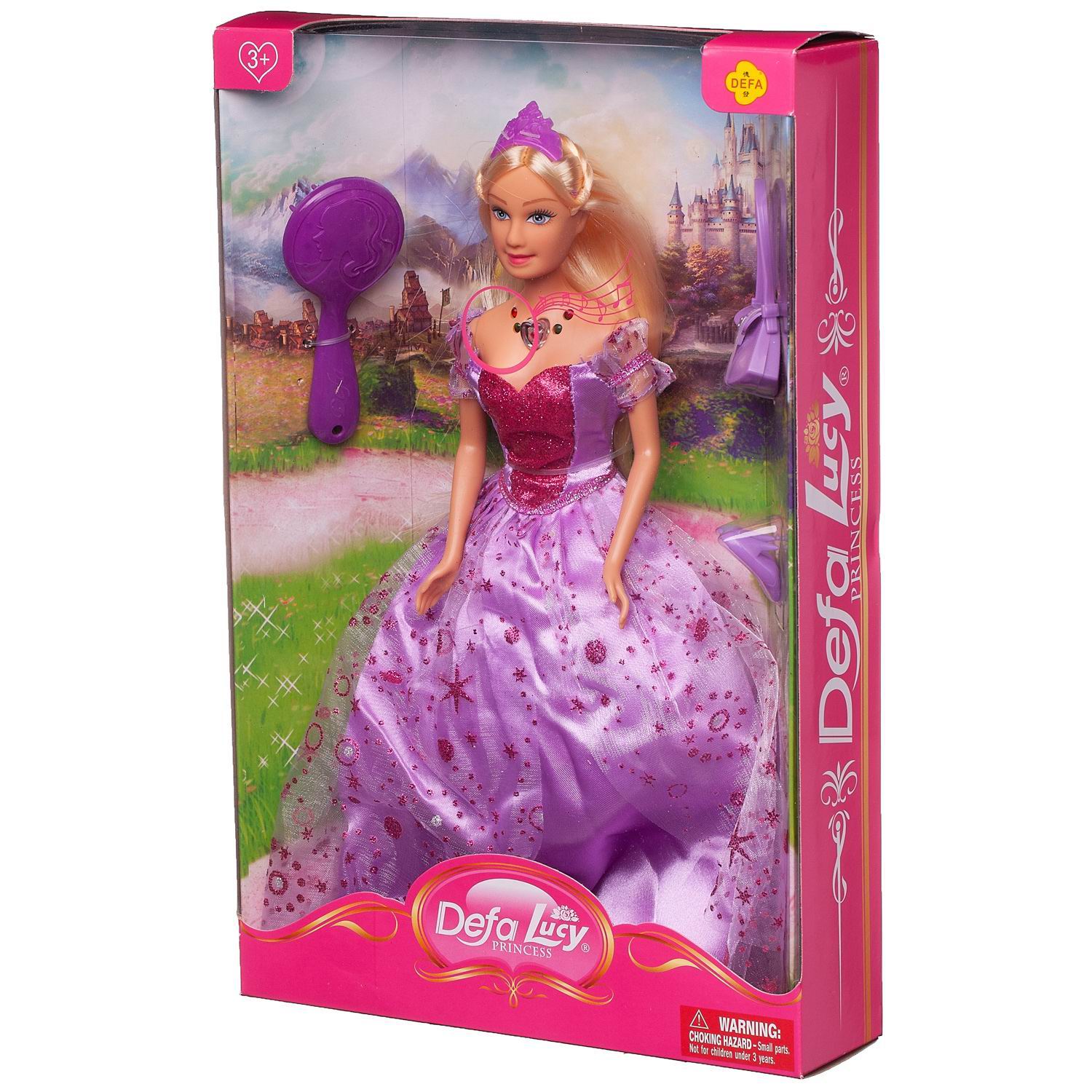 Кукла модельная Abtoys 8239d/фиолетовое - фото 3