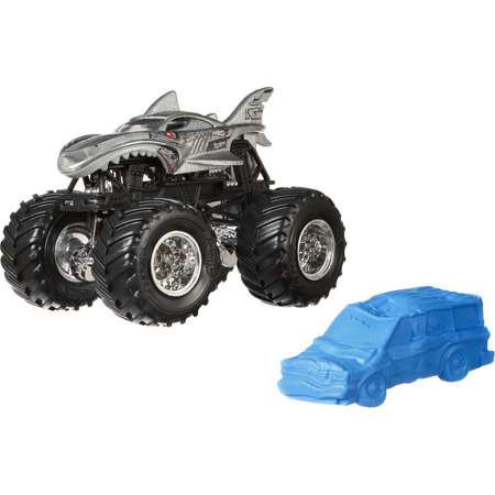 Машина Hot Wheels Monster Jam 1:64 Creatures Акула-киборг FLX11