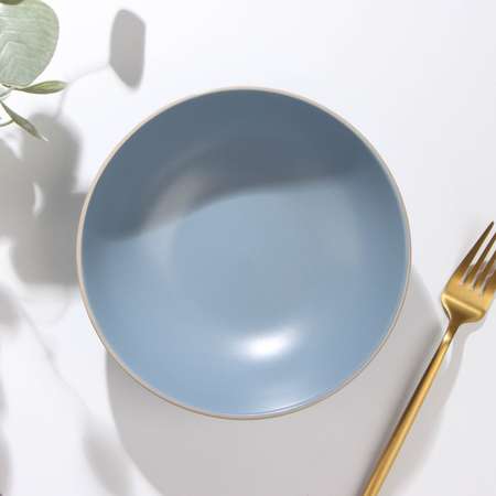 Миска Доляна керамическая «Ваниль» 700 мл d=18 см цвет голубой