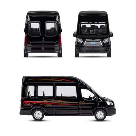 Автомобиль АВТОпанорама Ford Transit 1:52 черный