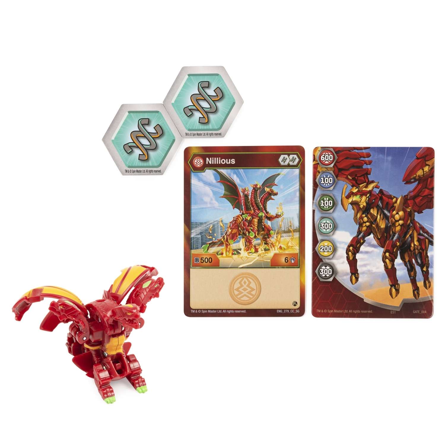 Фигурка-трансформер Bakugan S3 Nillious Red 6061459/20132742 - фото 1