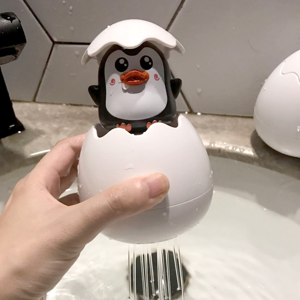 Игрушка для ванной S+S Лейка Яйцо с пингвином в пакете - фото 4
