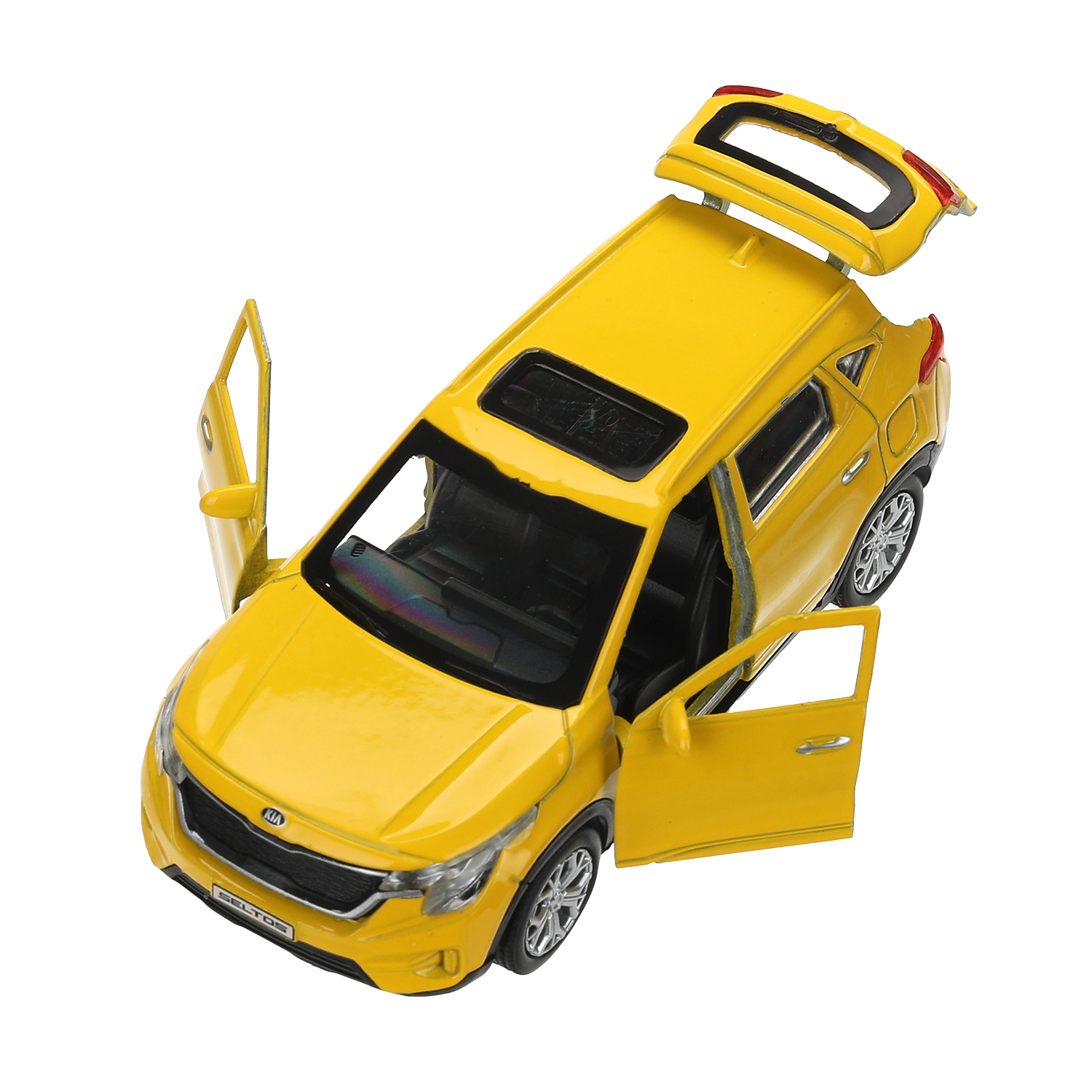Автомобиль Технопарк KIA Seltos желтый 394416 - фото 8
