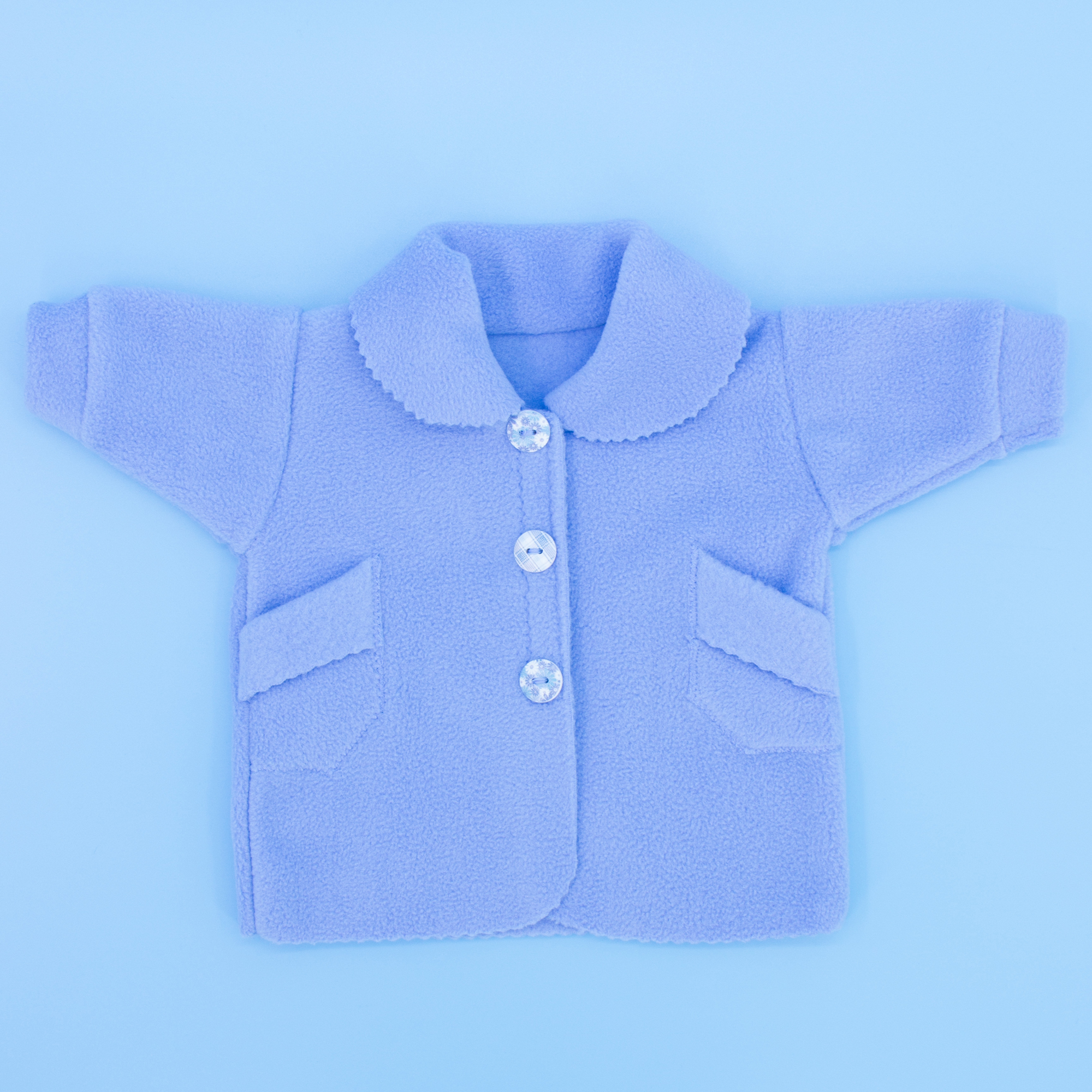 Комплект одежды Модница Пальто с беретом для пупса 43-48 см 6119 голубой 6119голубой - фото 19
