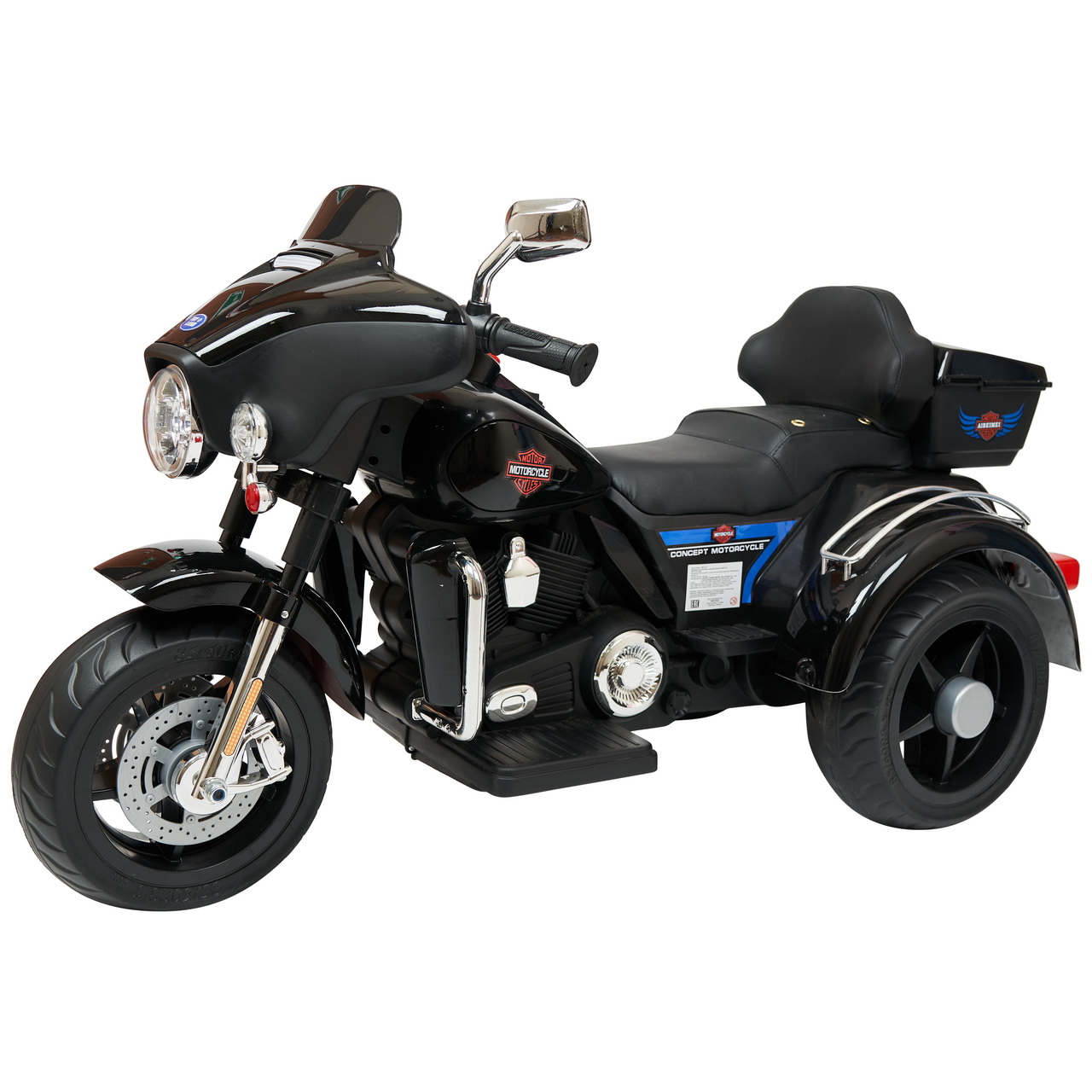 Электромобиль TOYLAND Трицикл Harley-Davidson Moto 7173 чёрный - фото 3