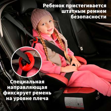 Детское автокресло - бустер Nania DREAM EASYFIX Denim Luxe Red