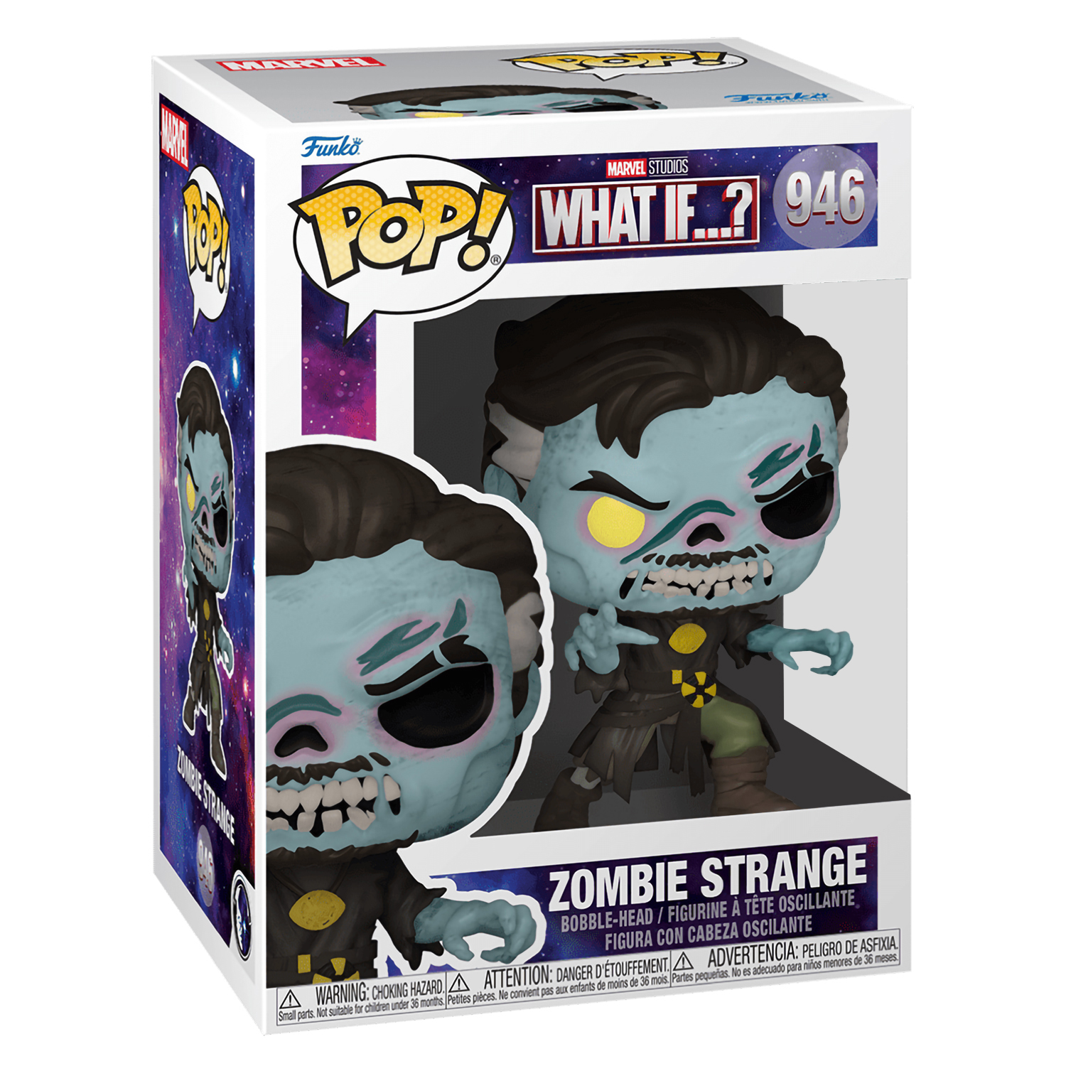 Фигурка Funko POP! Bobble Marvel What If Zombie Strange Exc 57376 - фото 2