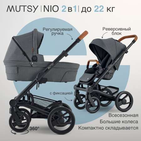 Коляска 2 в 1 MUTSY Nio north grey