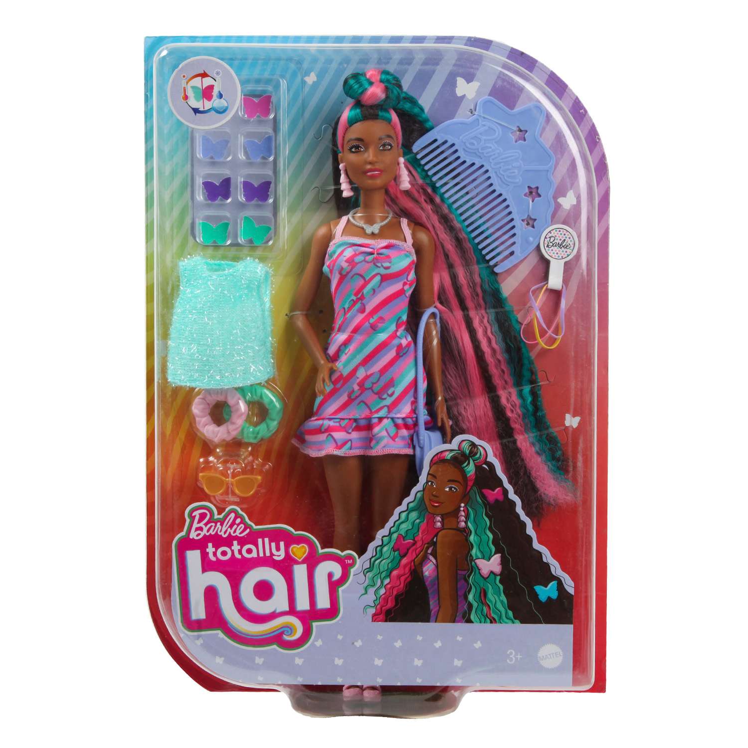Кукла Barbie Totally Hair Бабочки HCM91 HCM91 - фото 7