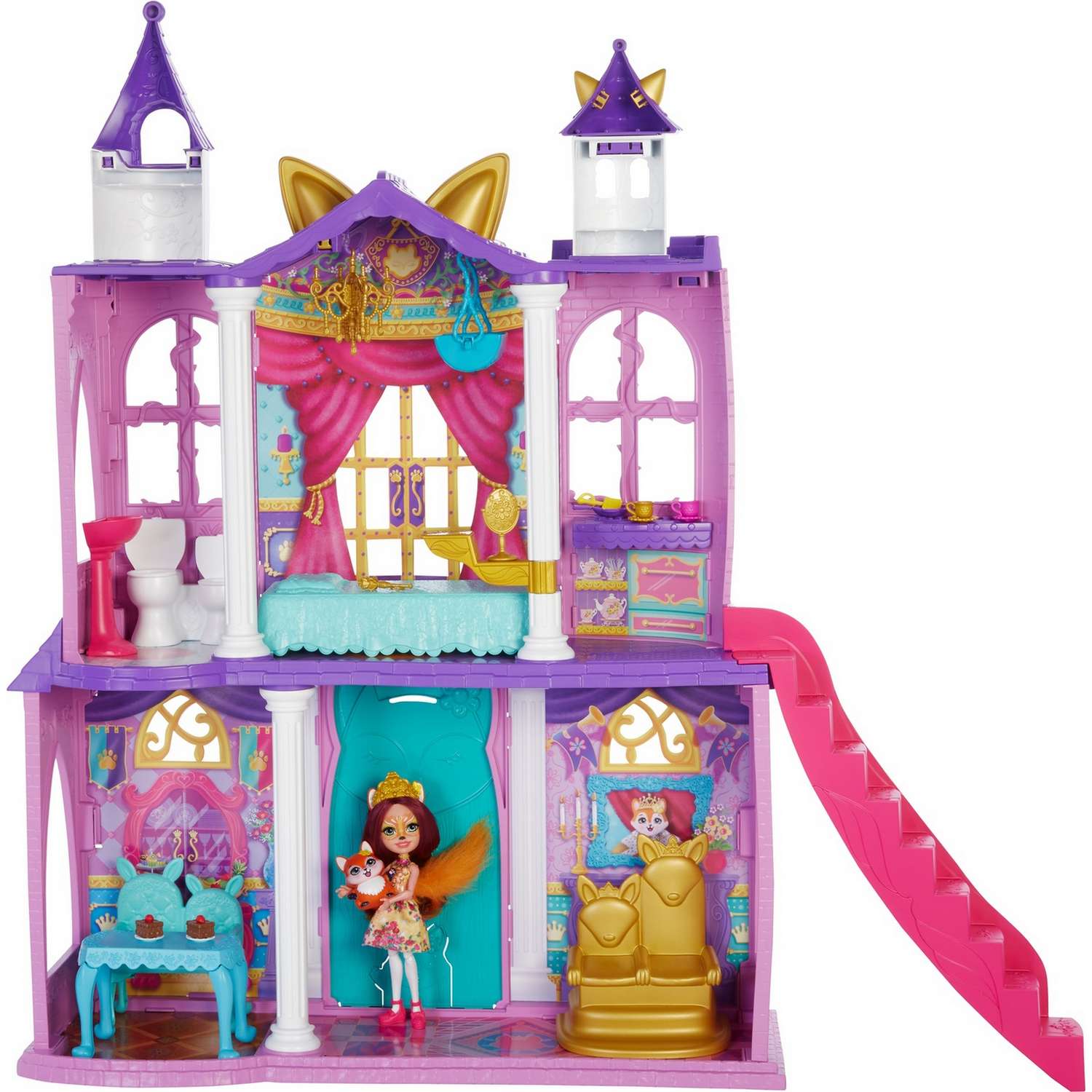 Дом для кукол Enchantimals Семья Бал в королевском замке с куклой, мебелью и аксессуарами GYJ17 GYJ17 - фото 5