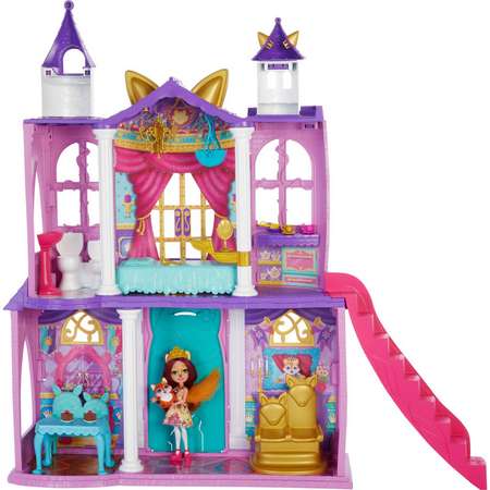 Дом для кукол Enchantimals Семья Бал в королевском замке с куклой, мебелью и аксессуарами GYJ17