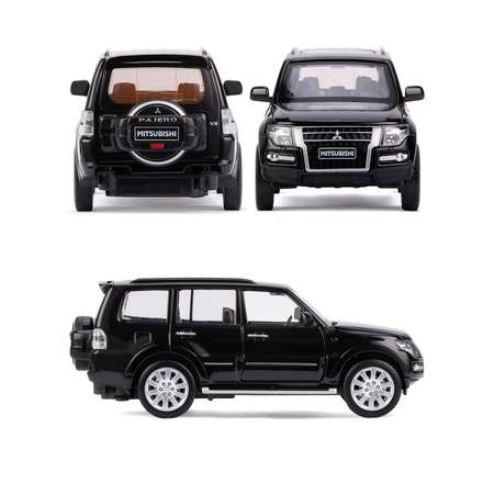 Внедорожник АВТОпанорама Mitsubishi Pajero 4WD Turbo 1:33 черный