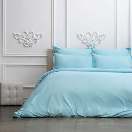 Комплект постельного белья SONNO by Julia Vysotskaya 1.5-спальный Цвет Туманно-голубой