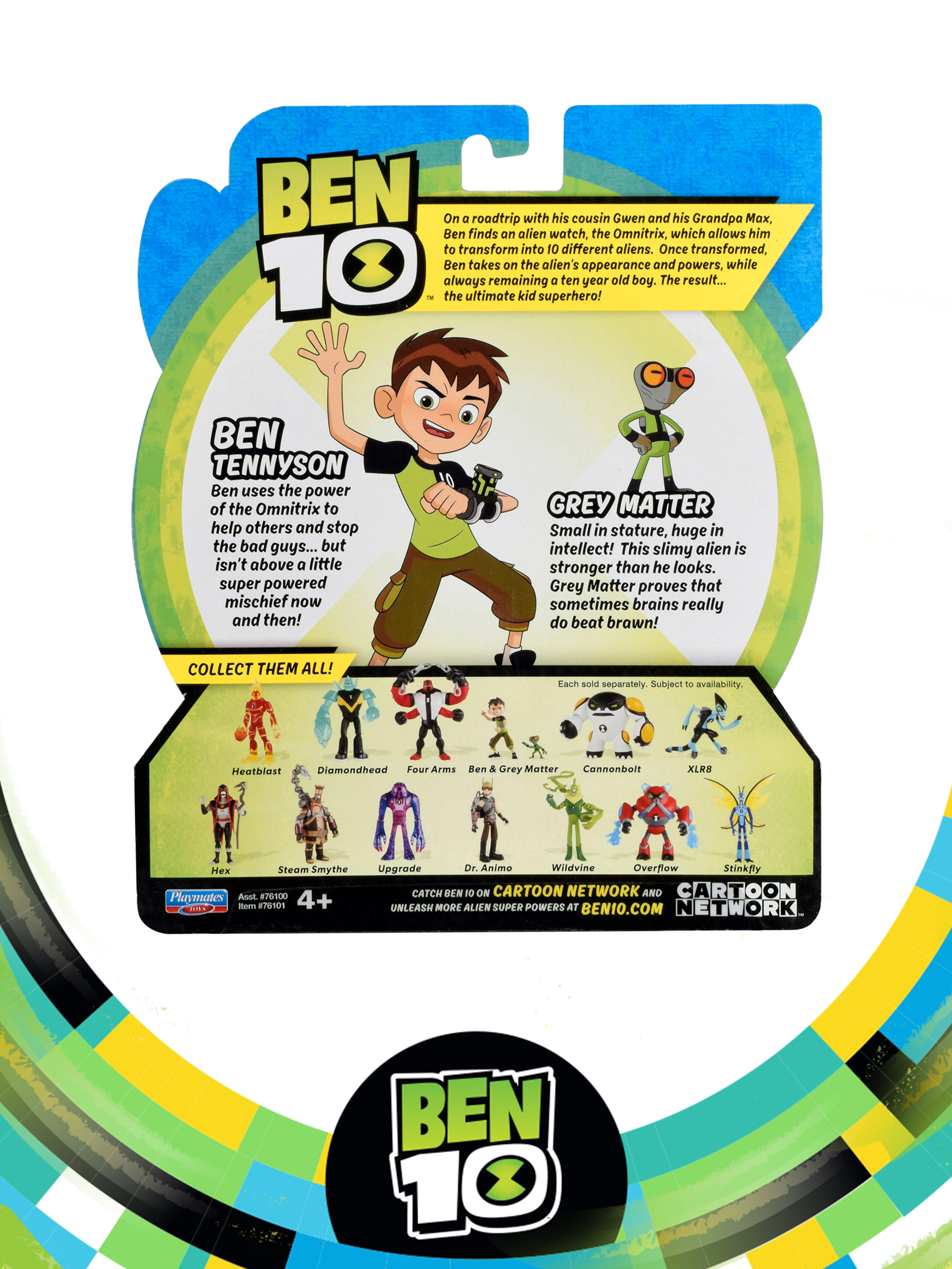 Фигурка BEN 10 Бен и гуманоид 12.5 см - фото 5